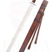 Espada vikinga temprana Godfred con vaina
