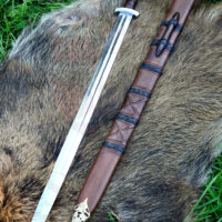 Espada Vikinga con vaina  Siglo X Espada de Combate - Imagen 3