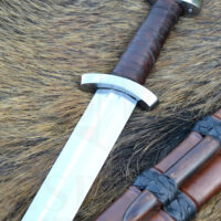 Espada Vikinga con vaina  Siglo X Espada de Combate - Imagen 5