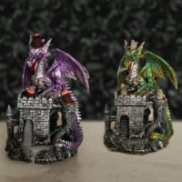 CASTILLO DE DRAGONES CON QUEMADOR DE INCIENSO DE REFLUJO - Imagen 2