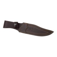 CUCHILLO DE CAZA JOKER IBICE, MANGO ASTA DE CIERVO Y HOJA ACERO INOX DE 15 CM.FUNDA DE CUERO. - Imagen 2