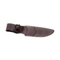 CUCHILLO DE CAZA JOKER IBICE, CACHAS EN ASTA DE CIERVO Y HOJA DE 12 CM ACERO INOX. FUNDA DE CUERO. - Imagen 2