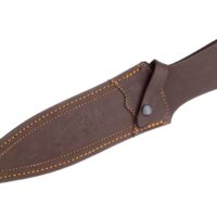 CUCHILLO DE REMATE JOKER REHALERO CON PUÑO DE CIERVO Y HOJA DE DOBLE FILO DE 23,5 CM. FUNDA DE CUERO - Imagen 2