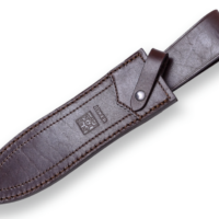 CUCHILLO DE REMATE JOKER JABALÍ, PUÑO EN ASTA CIERVO Y HOJA DE DOBLE FILO DE 25 CM. ACERO MOVA 1.4116. FUNDA VAQUETILLA. - Imagen 2