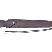 CUCHILLO DE REMATE JOKER GUEPARDO CON PUÑO DE CIERVO Y HOJA DE DOBLE FILO DE 30 CM. FUNDA DE CUERO - Imagen 2