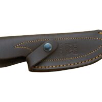 CUCHILLO DESOLLADOR JOKER CEBRA,MANGO ASTA DE CIERVO Y HOJA INOX DE 11 CM.FUNDA DE CUERO. - Imagen 2
