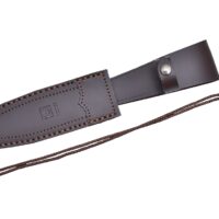 CUCHILLO DE CAZA "JOKER BOWIE" CON PUÑO... CUCHILLO DE CAZA JOKER BOWIE CON PUÑO... CUCHILLO DE CAZA JOKER BOWIE CON PUÑO...     CUCHILLO DE CAZA JOKER BOWIE CON PUÑO DE CIERVO Y HOJA DE 16 CM. FUNDA DE CUERO - Imagen 2