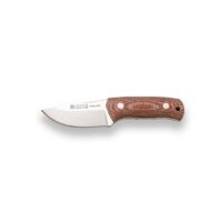 CUCHILLO "JOKER ERIZO TS1" PUÑO MICARTA CANVAS MARRÓN FUNDA PIEL CON FERROCERIO