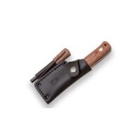 CUCHILLO "JOKER ERIZO TS1" PUÑO MICARTA CANVAS MARRÓN FUNDA PIEL CON FERROCERIO - Imagen 3