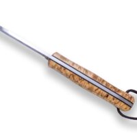 CUCHILLO BUSHCRAFT Y SUPERVIVENCIA "JOKER BS9 NÓRDICO" MANGO DE ABEDUL RIZADO - Imagen 2
