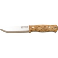 CUCHILLO BUSHCRAFT Y SUPERVIVENCIA "JOKER BUSHLORD" MANGO DE ABEDUL RIZADO CON FERROCERIO