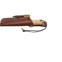 CUCHILLO BUSHCRAFT Y SUPERVIVENCIA "JOKER BUSHLORD" MANGO DE ABEDUL RIZADO CON FERROCERIO - Imagen 2