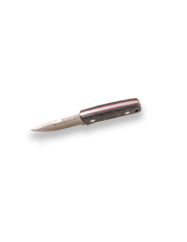 CUCHILLO "JOKER ERIZO TS1" PUÑO MICARTA CANVAS NEGRA FUNDA KYDEX. - Imagen 2