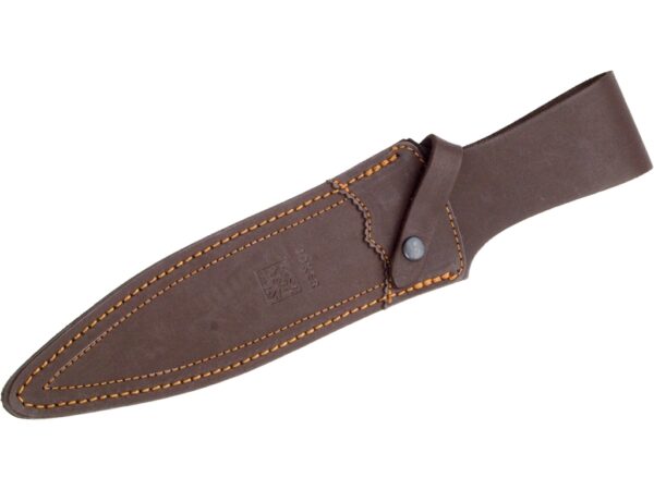 CUCHILLO DE REMATE "JOKER COYOTE", PUÑO DE CIERVO, HOJA DE 23 CM. FUNDA DE CUERO - Imagen 2