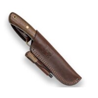 CUCHILLO BUSHCRAFT "JOKER NESSMUK S", CON FERROCERIO, MANGO DE NOGAL - Imagen 2