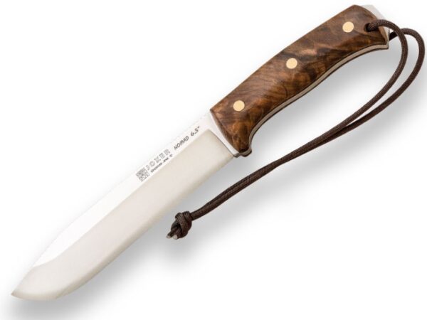 CUCHILLO DE SUPERVIVENCIA "JOKER NOMAD" 6.5" MANGO DE NOGAL, CON FERROCERIO