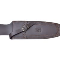 CUCHILLO DE REMATE JOKER VERRACO CON PUÑO DE CIERVO Y HOJA DE DOBLE FILO DE 26 CM. FUNDA DE CUERO - Imagen 2