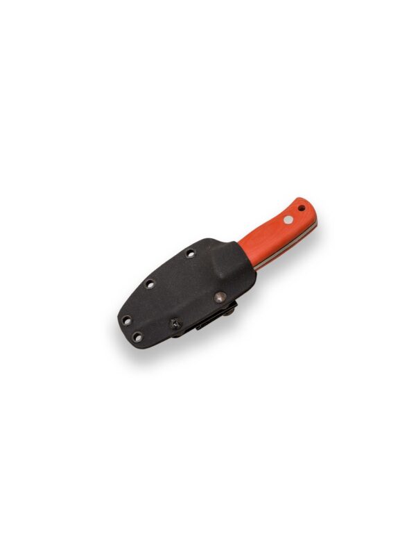 CUCHILLO "JOKER ERIZO TS1" PUÑO MICARTA NARANJA HOJA 7,5 CM FUNDA KYDEX - Imagen 2
