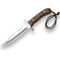 CUCHILLO DE CAZA "JOKER BOWIE" CON PUÑO DE NOGAL Y HOJA DE 16 CM