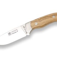 CUCHILLO DE MONTE ENTERIZO CON CACHAS DE OLIVO Y HOJA DE 10,5 CM