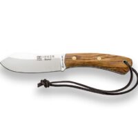 CUCHILLO BUSHCRAFT "JOKER NESSMUK" , MANGO DE OLIVO, CON FERROCERIO.