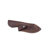 CUCHILLO DESOLLADOR CON VIROLA CACHAS EN MADERA ROJA Y HOJA DE 8,5 CM. - Imagen 2