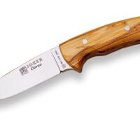 CUCHILLO BUSHCRAFT "JOKER CORZO" ENTERIZO CON CACHAS EN MADERA DE OLIVO Y HOJA DE 10 CM.