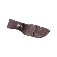 CUCHILLO DESOLLADOR JOKER VENADO D, VIROLA INOX, CACHAS MADERA ROJA, HOJA DE 10 CM.FUNDA DE CUERO. - Imagen 2