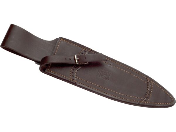 CUCHILLO DE REMATE JOKER BISONTE CON PUÑO DE STAMINA Y HOJA DE DOBLE FILO DE 25,5 CM. FUNDA DE CUERO - Imagen 2