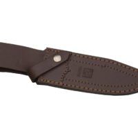 CUCHILLO DE CAZA JOKER GAMO, MANGO MADERA ROJA, HOJA 15,5 CM ACERO INOX. MOVA. FUNDA DE CUERO - Imagen 2