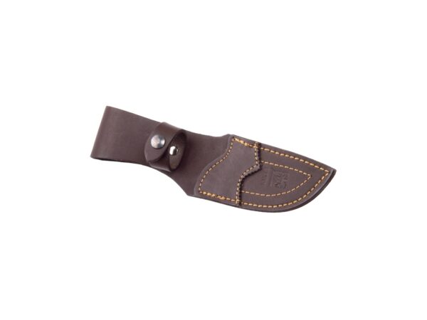 CUCHILLO DESOLLADOR "JOKER VENADO", CACHAS DE MADERA ROJA Y HOJA DE 10 CM. - Imagen 2