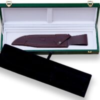 CUCHILLO DE CAZA "JOKER BOWIE 25", MANGO CIERVO TALLADO A MANO. - Imagen 2