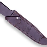 CUCHILLO DE CAZA "JOKER BOWIE 25", MANGO CIERVO TALLADO A MANO. - Imagen 4
