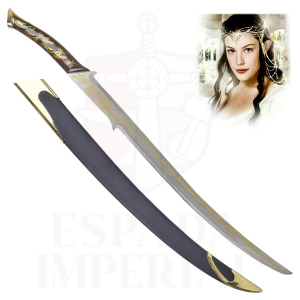 ESPADA HADHAFANG DE ARWEN CON VAINA, EL SEÑOR DE LOS ANILLOS