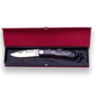 NAVAJA DEPORTIVA JOKER SERRANA, CON BLOQUEO LOCK BACK, HOJA 7 CM, ACERO INOX MOVA 1.4116 Y CACHAS DE CUERNO DE BUFALO - Imagen 2
