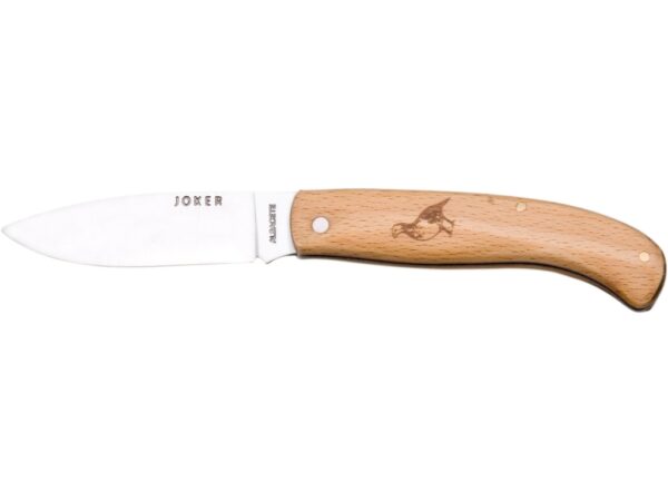 NAVAJA DE BOLSILLO CON CACHAS DE HAYA Y HOJA INOX. DE 8 CM. MOTIVO PERDIZ