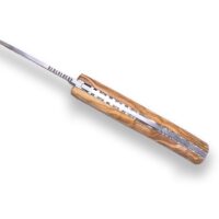 NAVAJA DEPORTIVA JOKER KOALA, ACERO MOVA 1.4116, CACHAS DE OLIVO, HOJA DE 8 CM, CON BLOQUEO. - Imagen 2