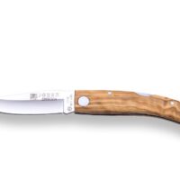 NAVAJA DEPORTIVA JOKER IBÉRICA ,CON BLOQUEO, CACHAS EN MADERA DE OLIVO, ACERO INOX MOVA 1.4116 Y HOJA DE 7,5 CM.