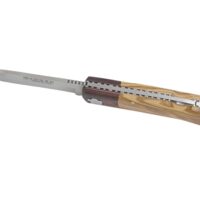 NAVAJA DEPORTIVA CON VIROLA PALISANDRO CACHAS DE OLIVO Y HOJA DE 8 CM. - Imagen 2