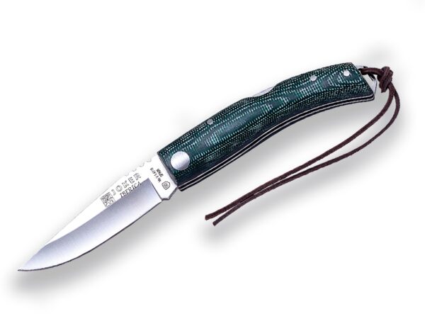 NAVAJA DEPORTIVA JOKER IBÉRICA ,CON BLOQUEO, CACHAS DE MICARTA, ACERO INOX MOVA 1.4116 Y LARGO DE HOJA DE 7,5 CM.