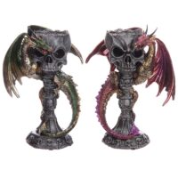 PORTAVELAS DRAGÓN Y CALAVERA - Imagen 2