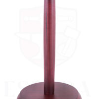 SOPORTE PARA CASCO DE MADERA CON BASE REDONDA