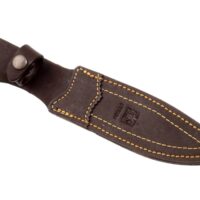 CUCHILLO DE CAZA JOKER ANTÍLOPE, MANGO DE OLIVO Y HOJA 19,5 CM.FUNDA DE CUERO. - Imagen 2