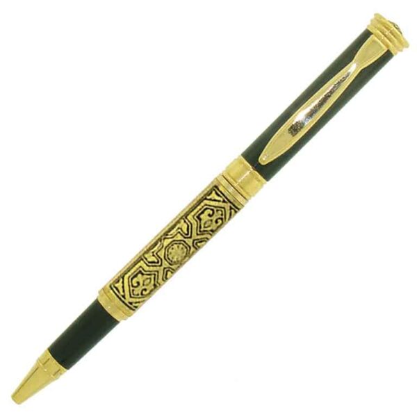 BOLÍGRAFO DAMASQUINADO. ORO DE TOLEDO 24K. ACABADO ESPECIAL