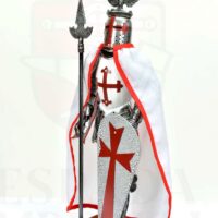 GUERRERO TEMPLARIO CON CAPA BLANCA - Imagen 2