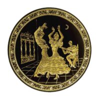 PLATO DAMASQUINADO 8CM, ORO DE TOLEDO 24K - Imagen 6