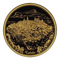 PLATO DAMASQUINADO 10CM, ORO DE TOLEDO 24K - Imagen 6