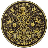PLATO DAMASQUINADO 14CM, ORO DE TOLEDO 24K - Imagen 4