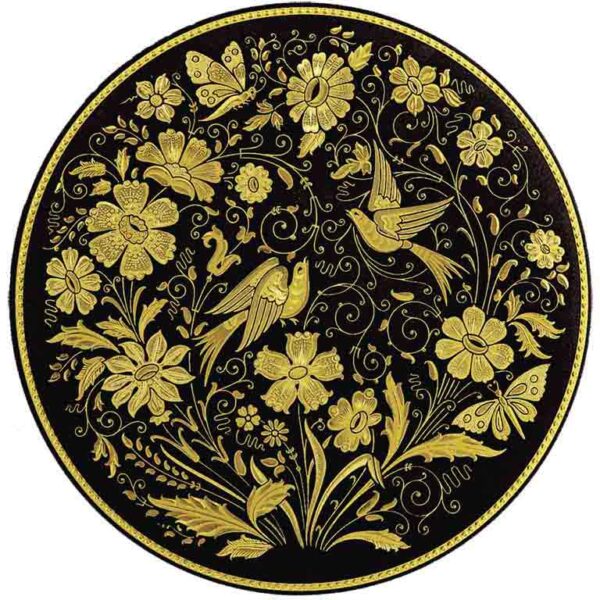 PLATO DAMASQUINADO 16CM, ORO DE TOLEDO 24K