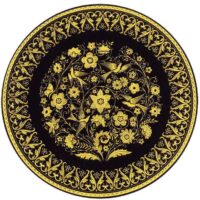 PLATO DAMASQUINADO 18CM, ORO DE TOLEDO 24K - Imagen 2